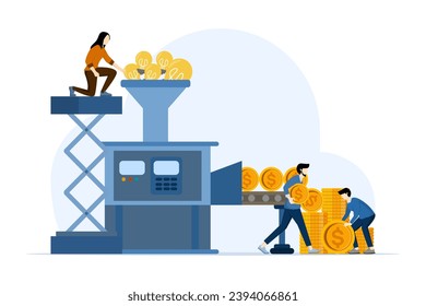 Lead generation concept, online marketing, social media marketing, advertising, advertising, digital marketing strategy, online services for promotion and product trends, vector illustration.