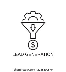 icono de generación de liderados, icono de negocio