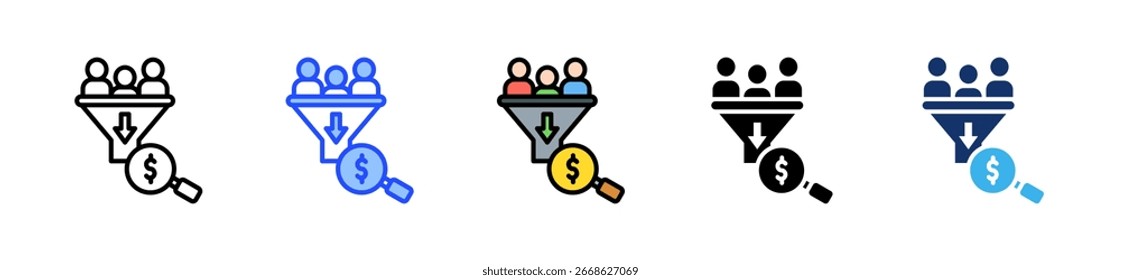 Lead Generation Icon Collection With Multiple Styles