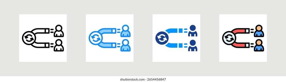 Lead Generation Icon Collection Set Multiple Style