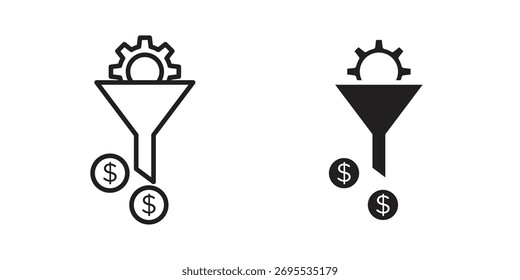 Colección de ilustraciones de iconos de generación de clientes potenciales. contorno de trazo editable y estilo plano