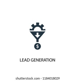 Lead Generation Icon. Simple Element Illustration. Lead Generation Concept Symbol Design. Can Be Used For Web And Mobile.