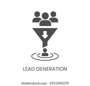 Lead Generation icon. Simple element illustration. Lead Generation concept symbol design. Can be used for web and mobile.