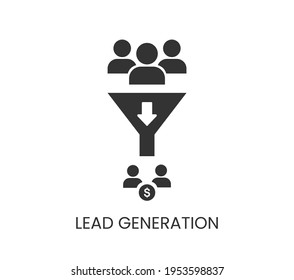 Lead Generation icon. Simple element illustration. Lead Generation concept symbol design. Can be used for web and mobile.