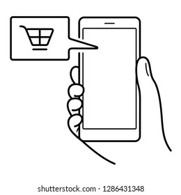 Lead generation. Initiation of consumer interest to product or service of a business. Using different channels of communication to potential clients. Vector outline icon isolated on white background.