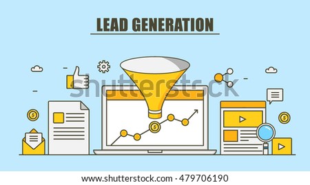 Lead generation, Sales funnel, marketing process for generating business leads