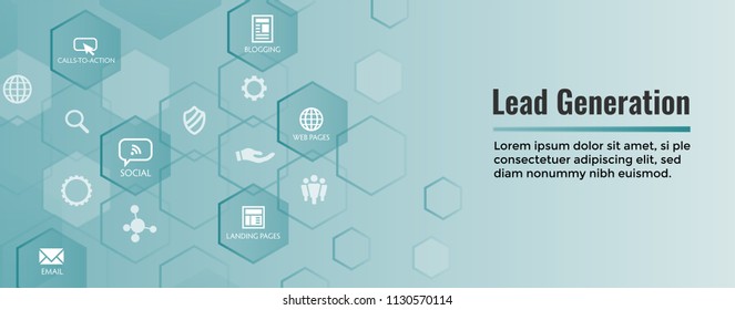 Lead Generation Web Header Banner that Attracts leads for target audience to increase revenue growth and sales