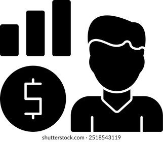 Lead Glyph Vector Icon Design
