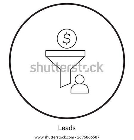 Lead Icon, Lead Generation, Sales Leads, Qualified Leads, Marketing Leads, Lead Conversion