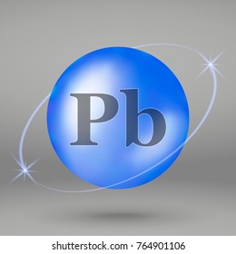 Lead icon. mineral drop pill capsule. Mineral complex design
