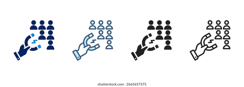 Lead Icon Set Multiple Style Vector Illustration