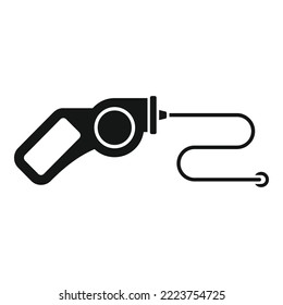 Lead leash icon simple vector. Collar dog. Puppy walk