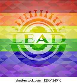 lead lgbt colors emblem 