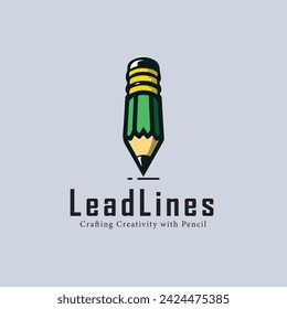 Lead Lines - pencil vector  logo