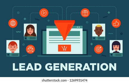 Lead management, lead generation, conversion online sales optimization