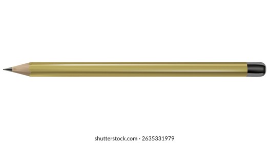 Lead Pencil Isolated On White Background.
