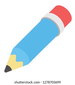 Lead pencil isometric icon design