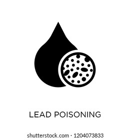 Lead poisoning icon. Lead poisoning symbol design from Diseases collection. Simple element vector illustration on white background.