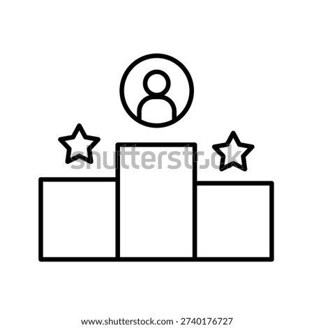 Lead Score Outline Icon Vector Illustration
