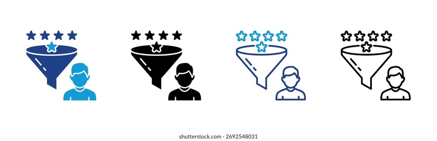Lead Scoring Consistent and versatile vector icons illustrating essential concepts in various styles