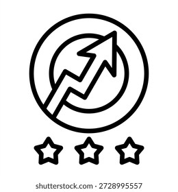 Ícone de Pontuação de Cliente Potencial - Estilo de Ícones de Contorno Preto para Contabilidade e Negócios