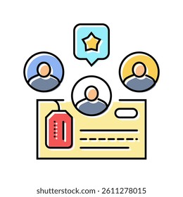 lead scoring technical sales engineer color icon vector. lead scoring technical sales engineer sign. isolated symbol illustration