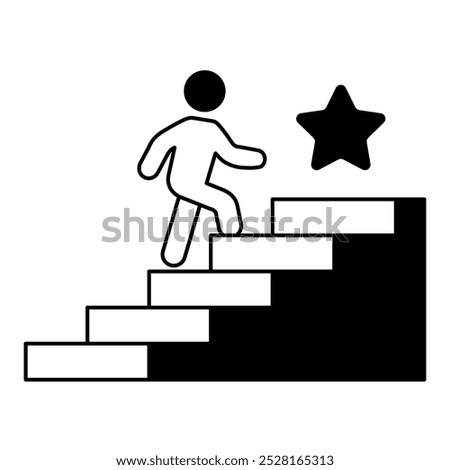 Lead Yourself Icon - Personal Growth, Self-Improvement, Motivation and Goal Setting Icon.