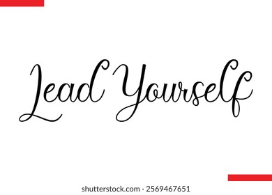 Lead Yourself spirit quote modiren text typography