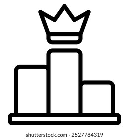 Leader board Gaming vector icon illustration