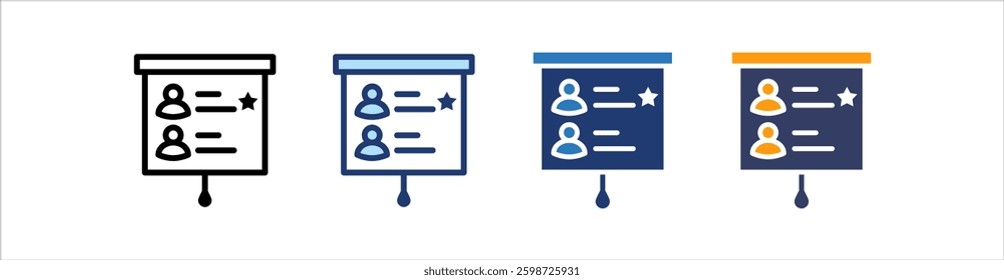Leader Board Icon Set Multiple Style Collection