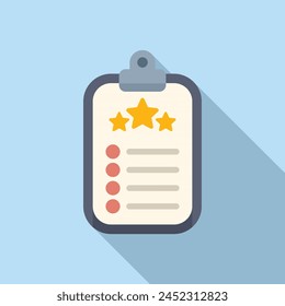 Leader clipboard icon flat vector. Success strategy. Executive presentation