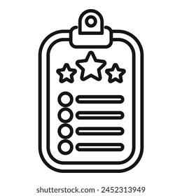 Leader clipboard icon outline vector. Success strategy. Executive presentation