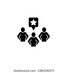 Leader Concept Line Icon. Einfache Elementgrafik. Leitkonzept umreißen Symboldesign.