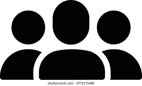 leader diversity vector glyph flat icon