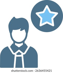 Leader Glyph Two Colour Icon