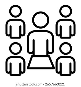 Leader Icon Element For Design And Vector