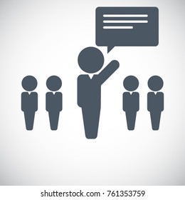 Leader Icon - EPS10 Vector 
