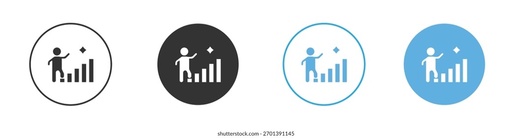 Leader icon. Graphic icon design template