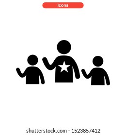 leader icon isolated sign symbol vector illustration - high quality black style vector icons
