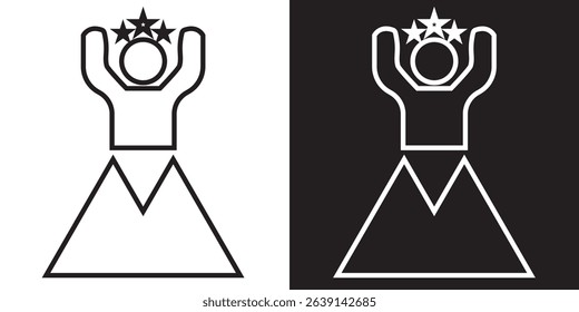 Leader Icon .  leadership vector.  Vector illustration . EPS 10 AI
