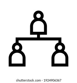 Führungssymbol oder Logo einzeln auf Zeichen, Vektorgrafik - hochwertige Vektorsymbole mit schwarzem Hintergrund
