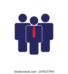 Leader icon. Simple vector illustration.