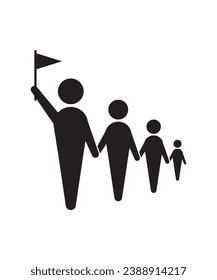 leader icon, vector best flat icon.