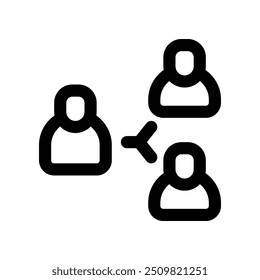 ícone de líder. ícone de linha de vetor para o seu design de site, celular, apresentação e logotipo.