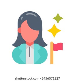 Leader icon in vector. Logotype
