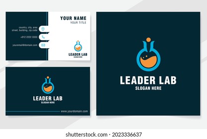 Leader lab logo template on modern style