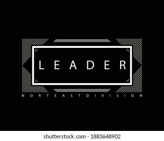 Leader letter graphic vector illustration great for designs of t-shirts, clothes, hoodies, etc.