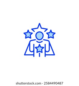 Leader line icon. Universal creative premium symbol. Vector sign icon logo template. Vector illustration