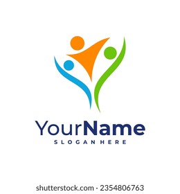 Plantilla de diseño de logotipo de líder. Ilustración vectorial del logotipo de Star People.