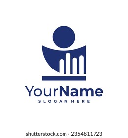Plantilla de diseño de logotipo de líder. Ilustración vectorial del logotipo de Star People.